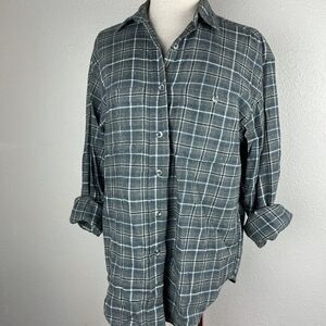 Jessi Lee Flannel Button-down Shirt Size S EUC